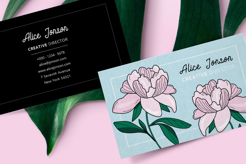 botanical-business-card