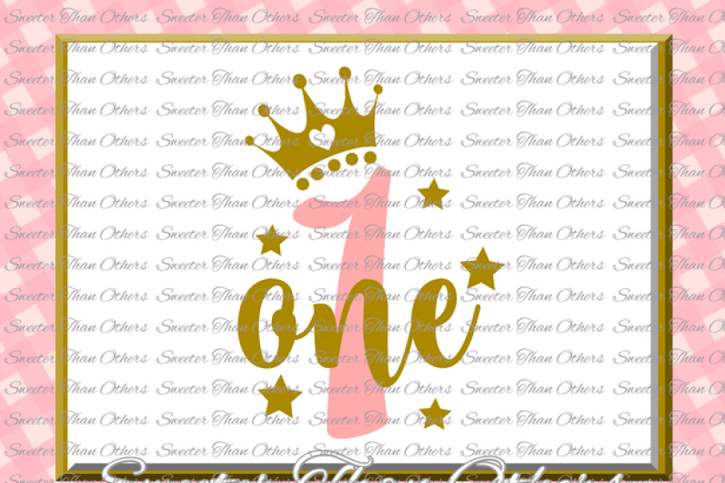 First Birthday SVG, one Birthday cut file, girl Dxf Silhouette Studios, Cameo Cricut cut file ...