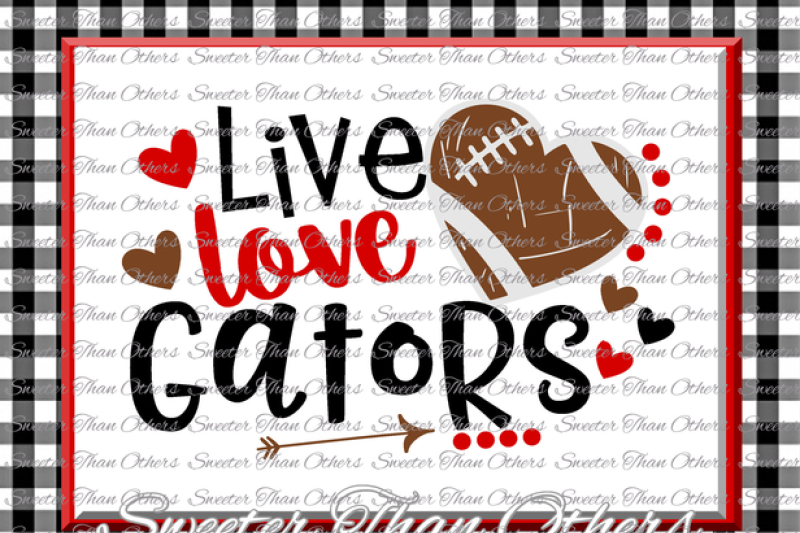 Download Football SVG Live Love Gators Football Svg Distressed ...