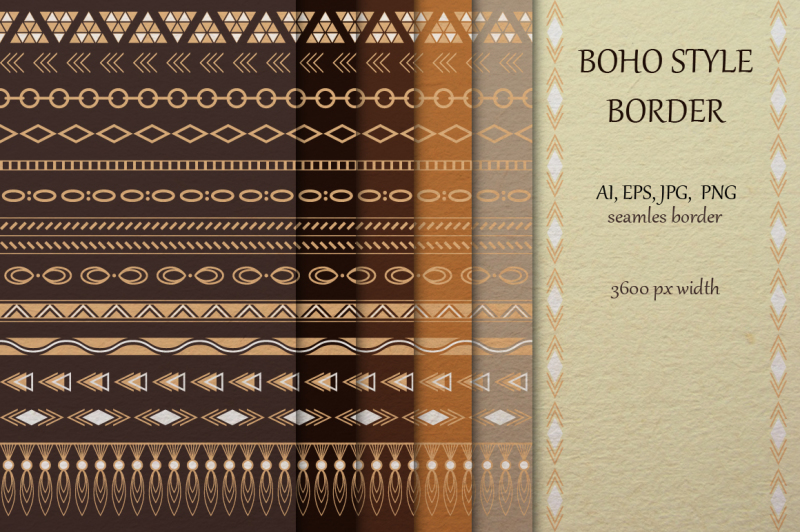 boho-style-tribal-border-collection