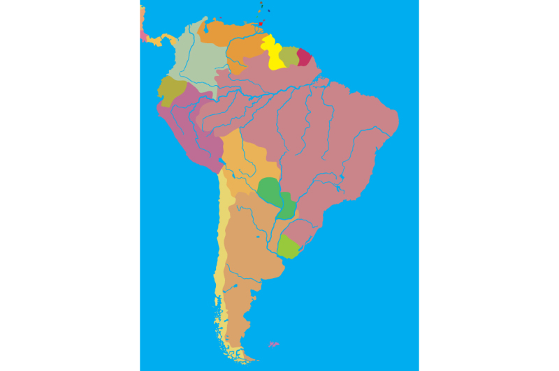 political-map-of-south-america