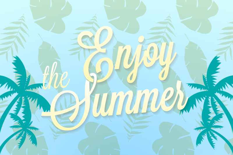 enjoy-summer-floral-poster