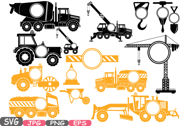 construction-machines-circle-and-split-silhouette-svg-file-cutting-files-dump-trucks-toy-toys-cars-excavator-stickers-builders-clipart-555s