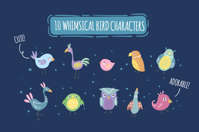 whimsical-bird-collection