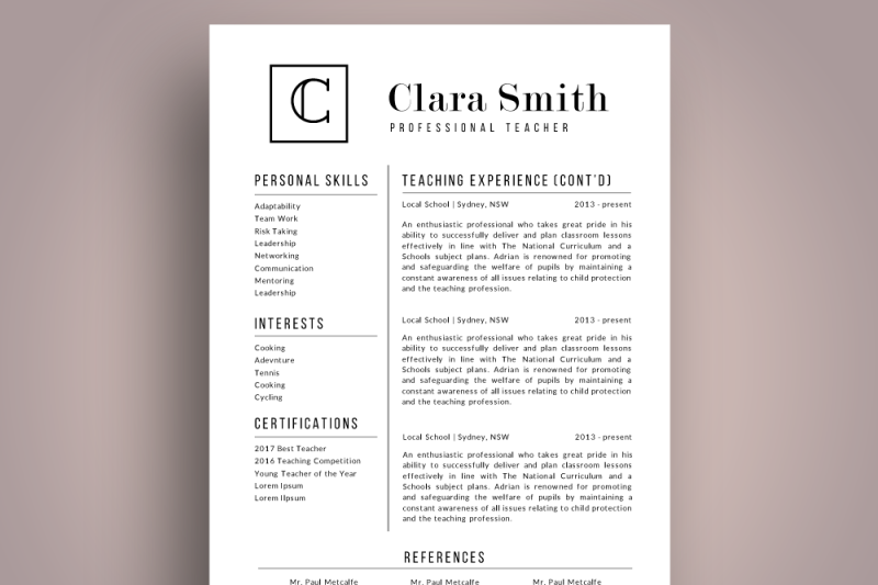 initial-modern-teacher-resume-template-pack-for-ms-powerpoint