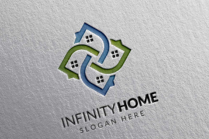 real-estate-logo-infinity-home-logo