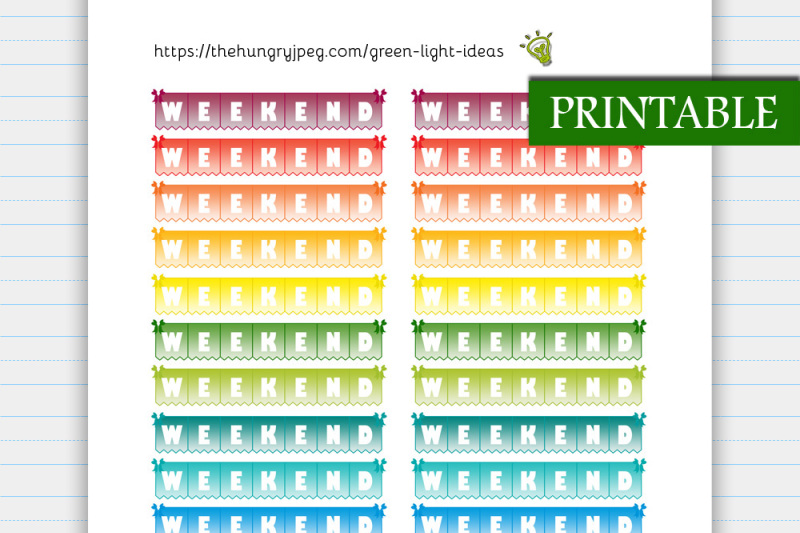 ombre-weekend-banners-printable-planner-stickers