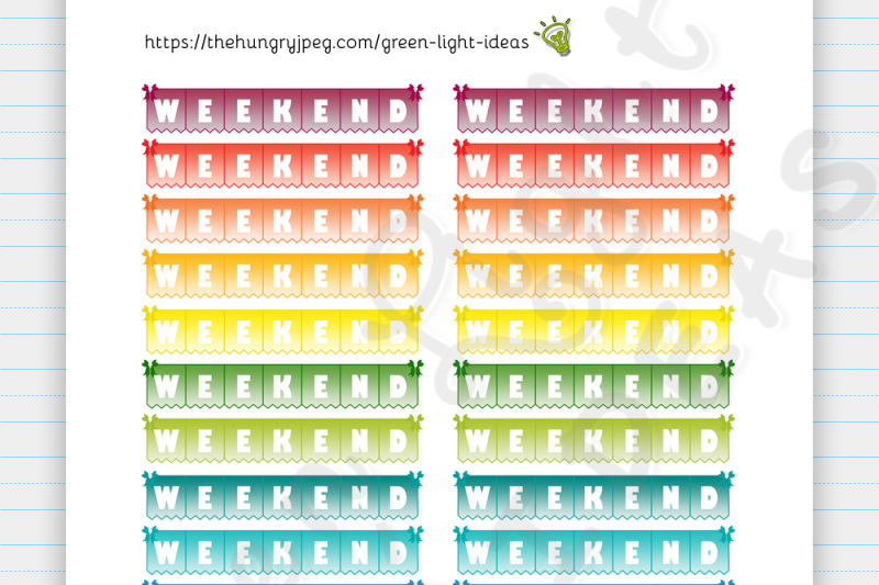 ombre-weekend-banners-printable-planner-stickers