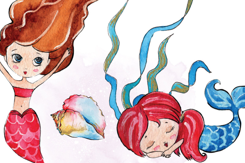 watercolor-mermaids-clip-art