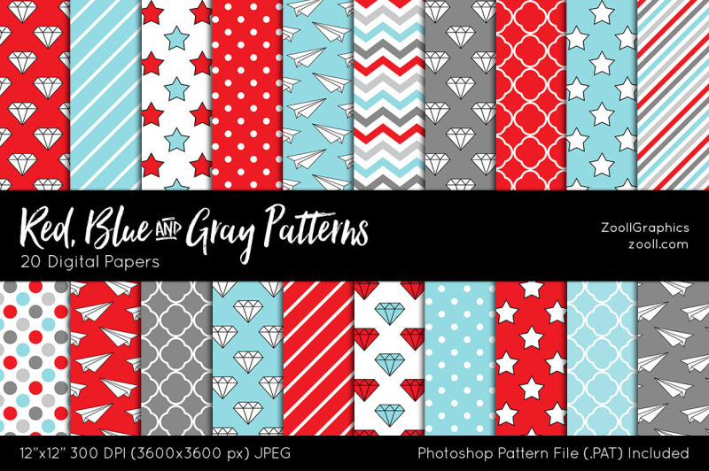 red-blue-and-gray-digital-papers