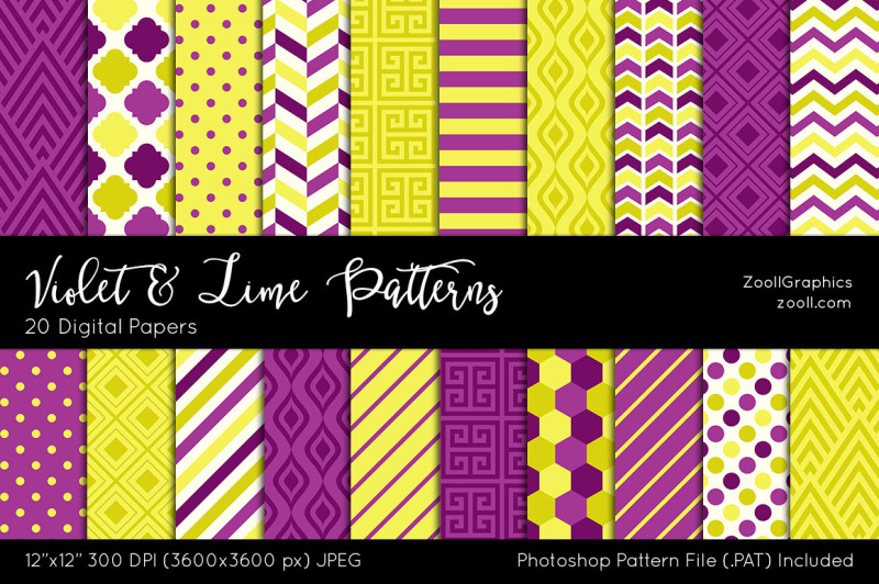 violet-and-lime-digital-papers