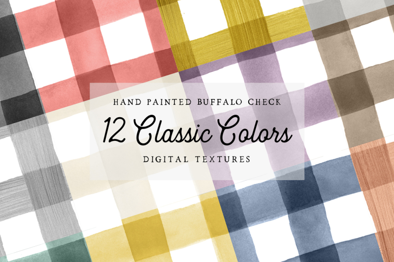 hand-painted-buffalo-check-patterns