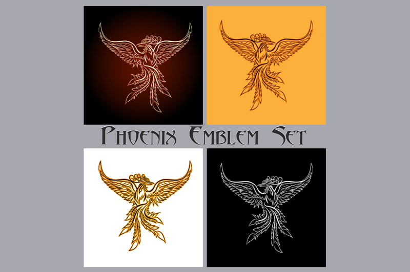 phoenix-emblem-set