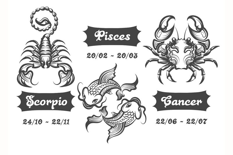 zodiac-signs-of-scorpion-fishes-and-cancer