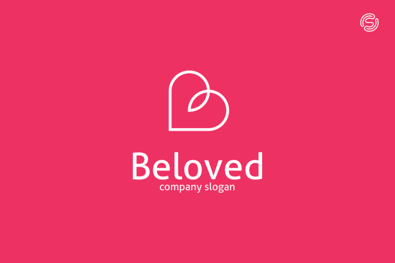 beloved-letter-b-logo-template
