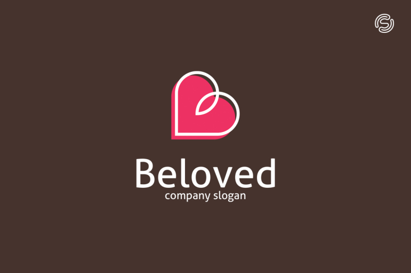beloved-letter-b-logo-template