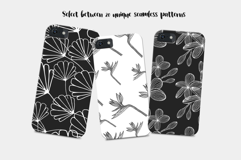 tropical-floral-patterns-collection