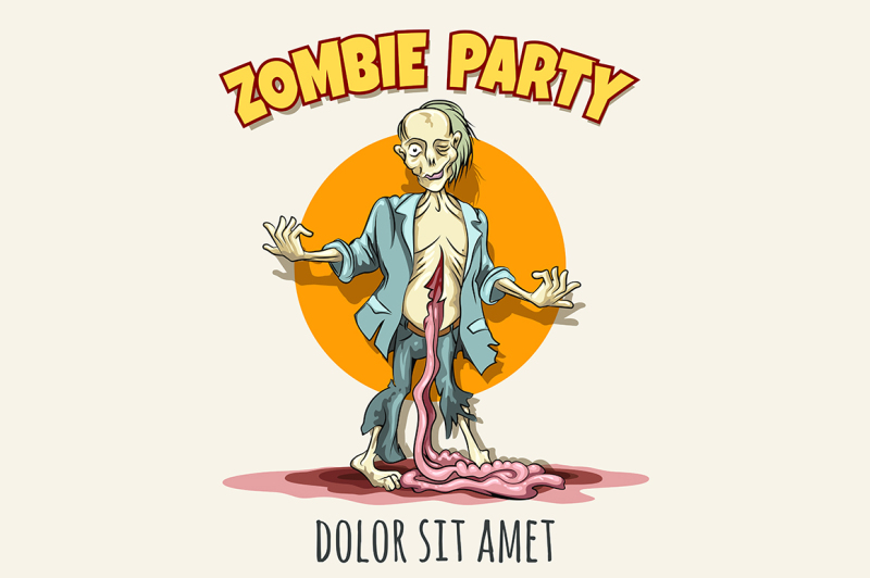 zombie-party-poster