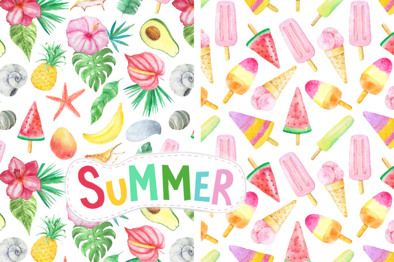 watercolor-summer-vibes-set