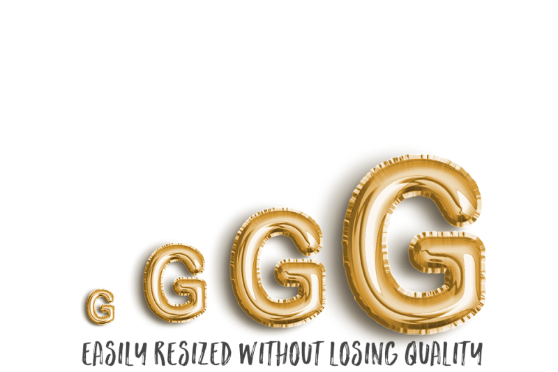 gold-foil-letter-balloon-clip-art-set