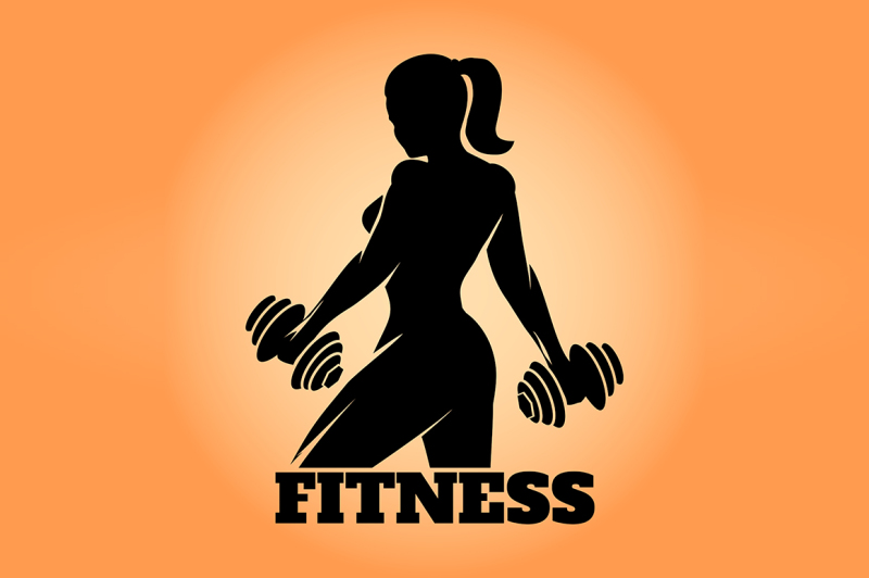 fitness-woman-emblem