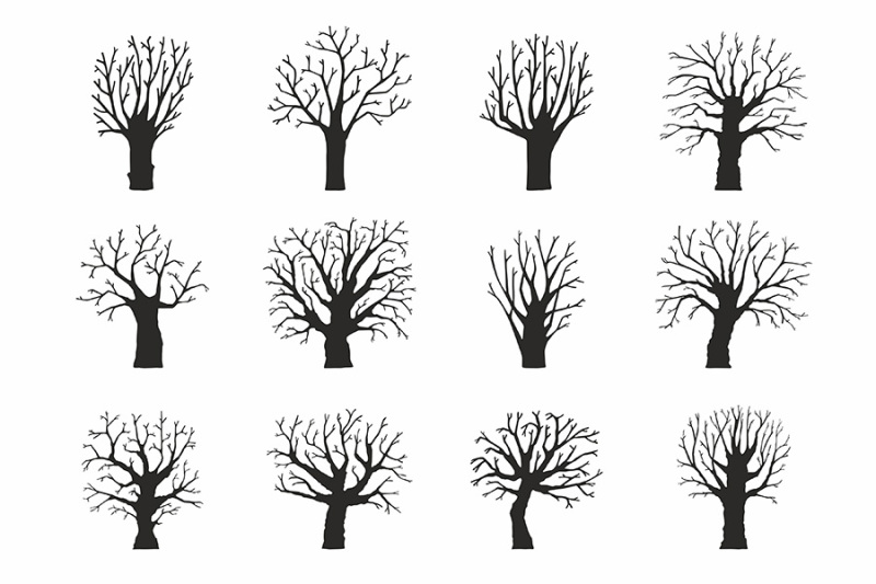 collection-of-trees-silhouettes