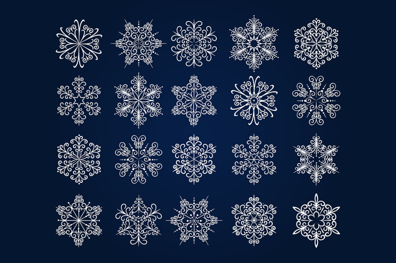 snowflake-icons-set