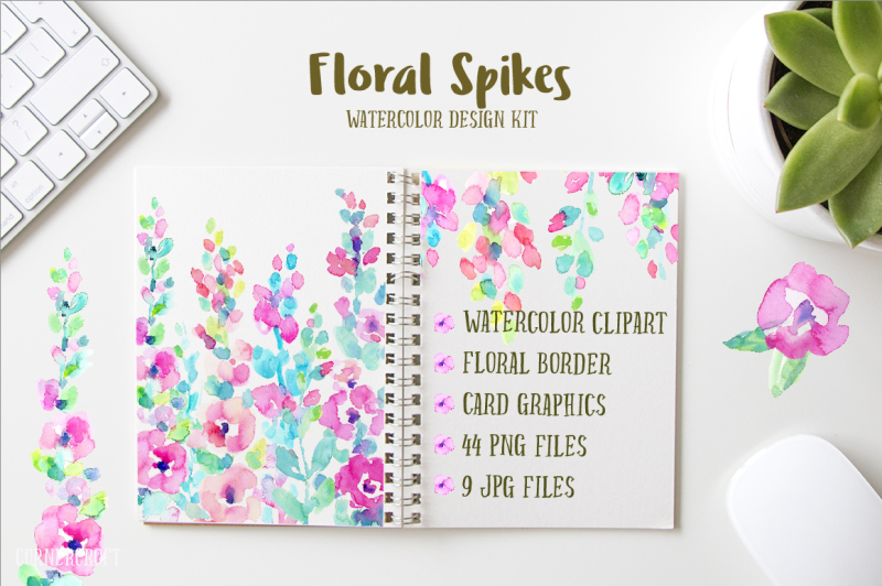 watercolor-design-kit-floral-spikes