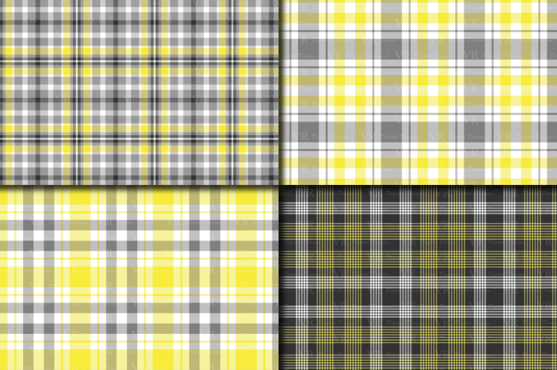 yellow-and-gray-plaid-digital-paper
