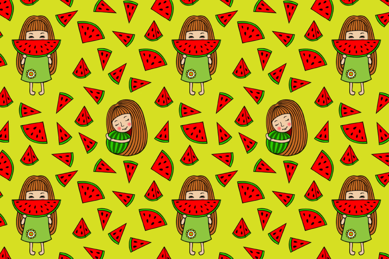 set-watermelon-patterns
