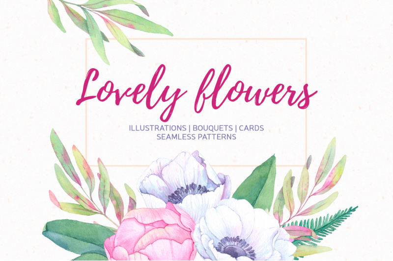 lovely-flowers-watercolor-collection