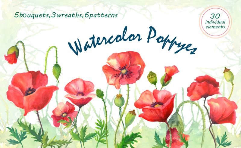 watercolor-poppies