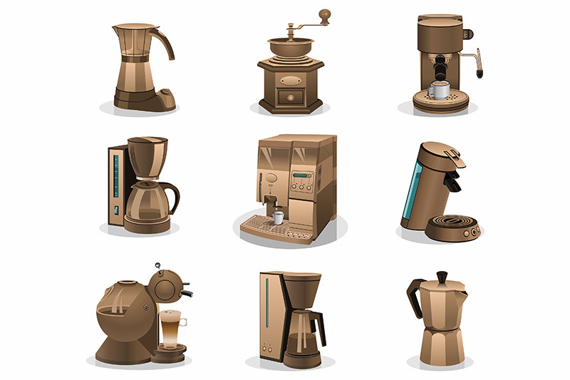 set-of-coffee-machines
