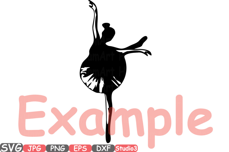 Download Ballet Ballerina Silhouette SVG Cutting Files Digital Clip ...