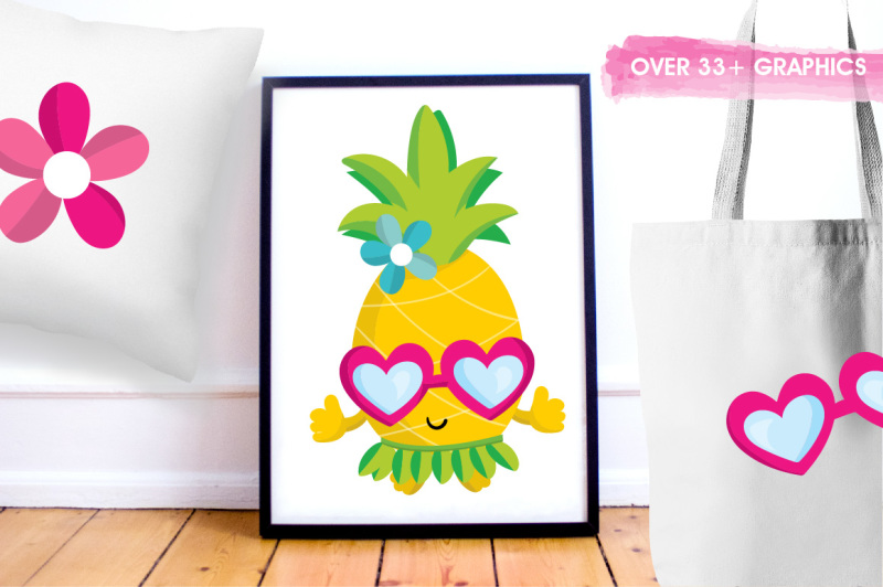 pineapple-party-illustrations-and-graphics