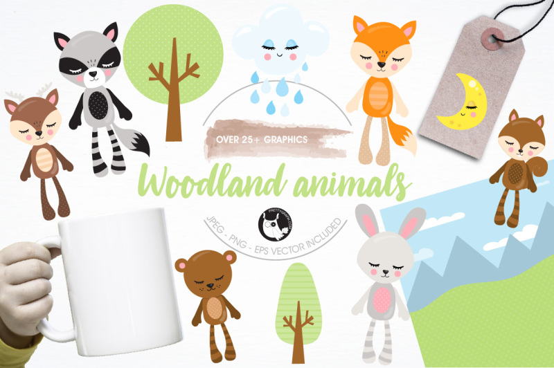 woodland-animals-illustrations-and-graphics