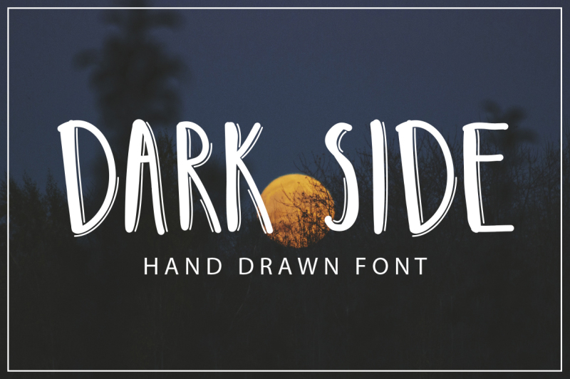 dark-side-hand-drawn-font