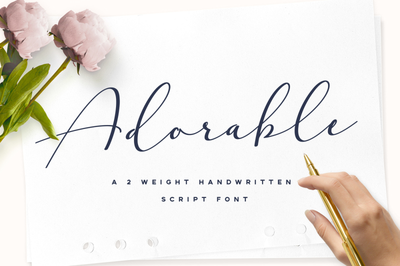adorable-handwritten-script-font