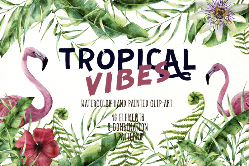 tropic-vibes-watercolor-design-kit