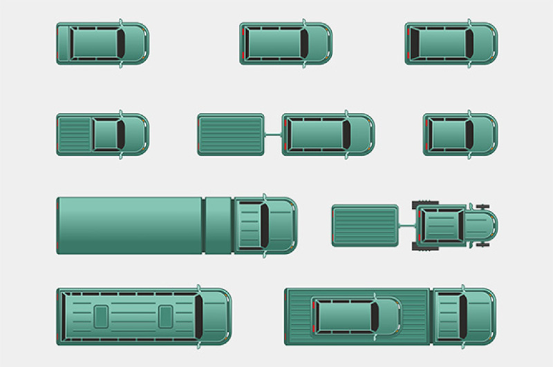 top-view-different-automobiles
