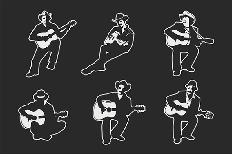 guitarists-in-silhouette