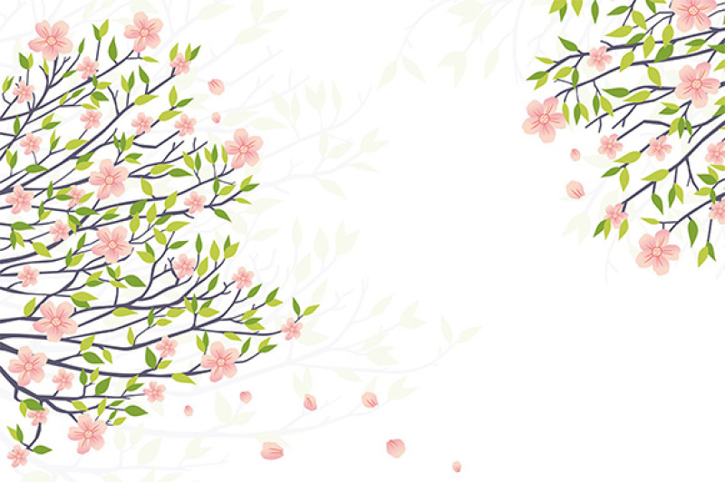 sakura-flowers-background