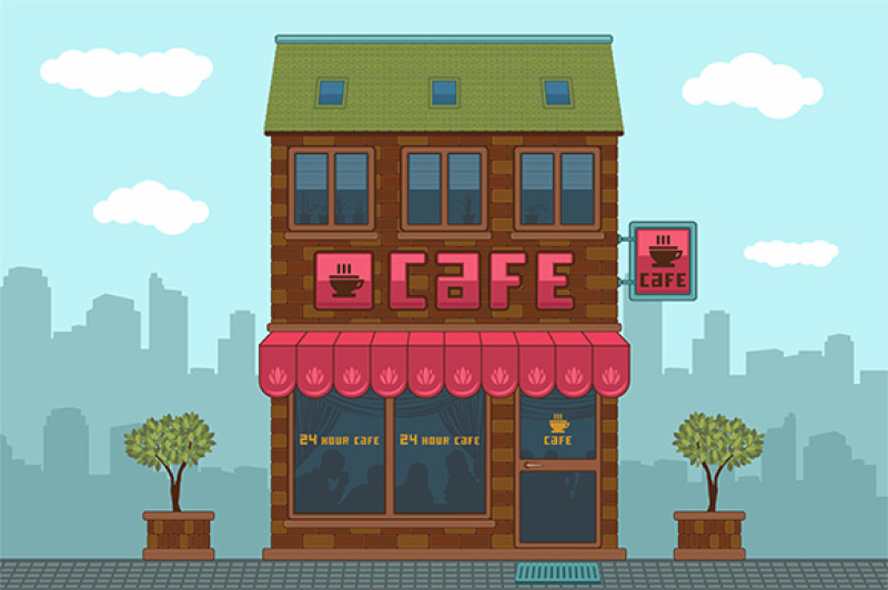 facade-of-a-cafe