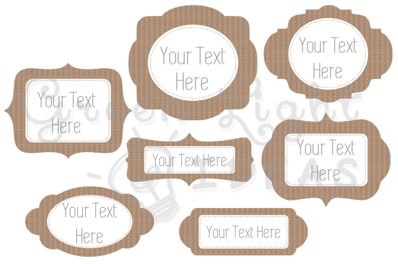 wicker-textured-blank-labels-labels-clipart