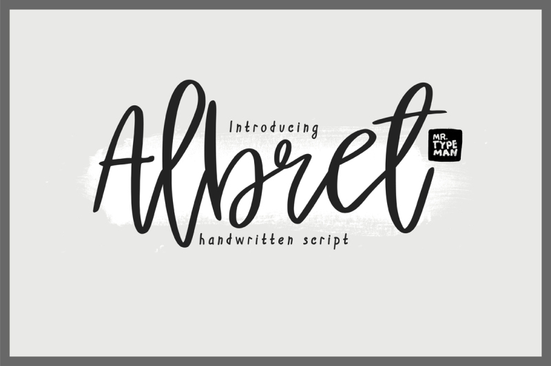 albret-handwritten-script