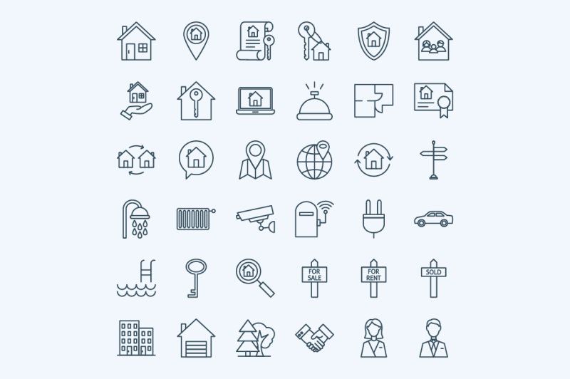 house-line-art-icons