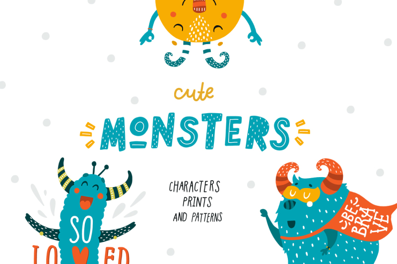 cute-monsters-kids-collection