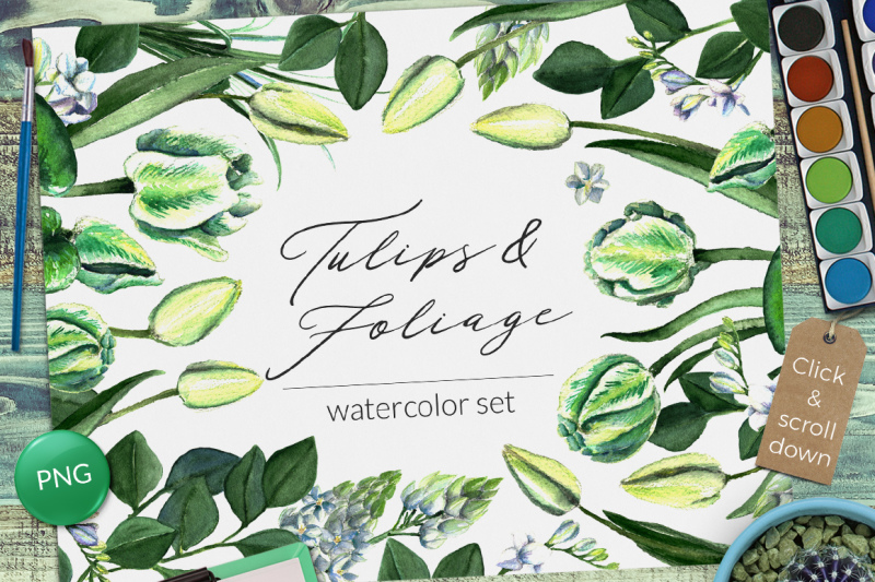 wedding-watercolor-tulips-set