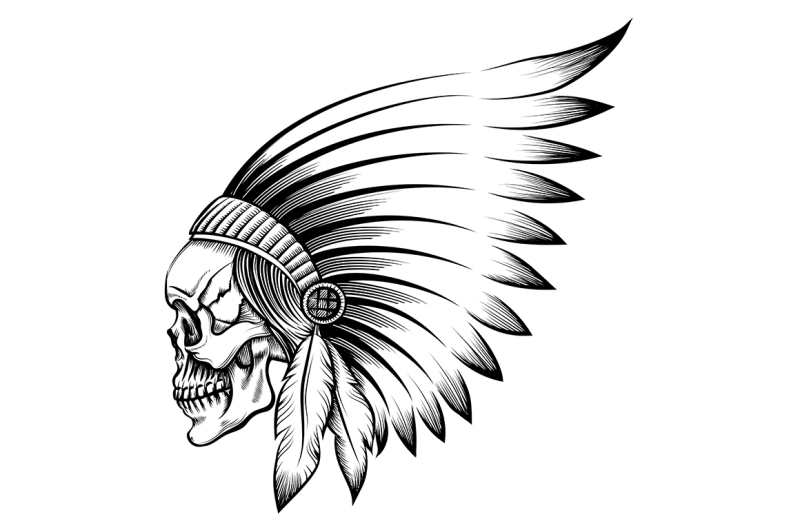 indian-skull-emblem