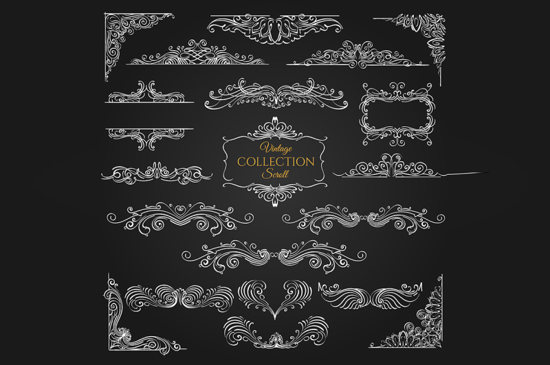 ornate-scroll-elements-collection